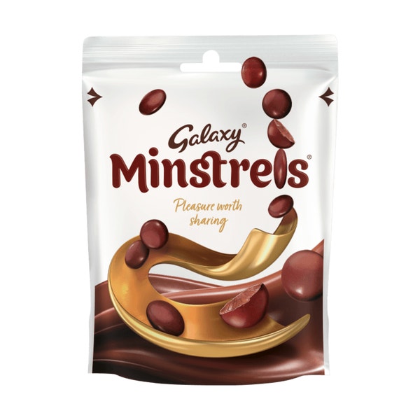 GALAXY Minstrels Milk Chocolate Buttons Pouch Bag 118g