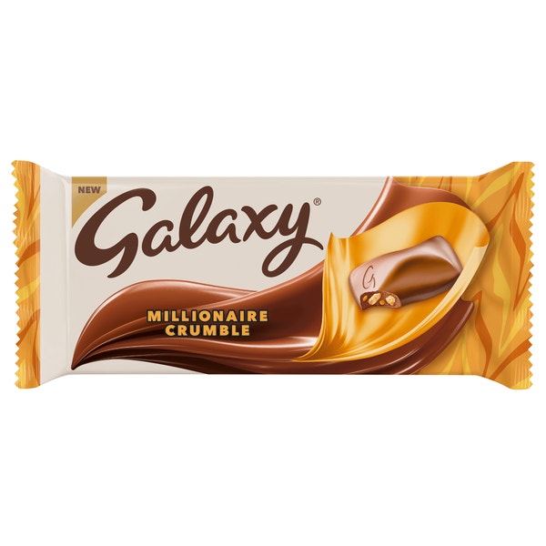 GALAXY Millionaire Crumble Chocolate Bar 160g