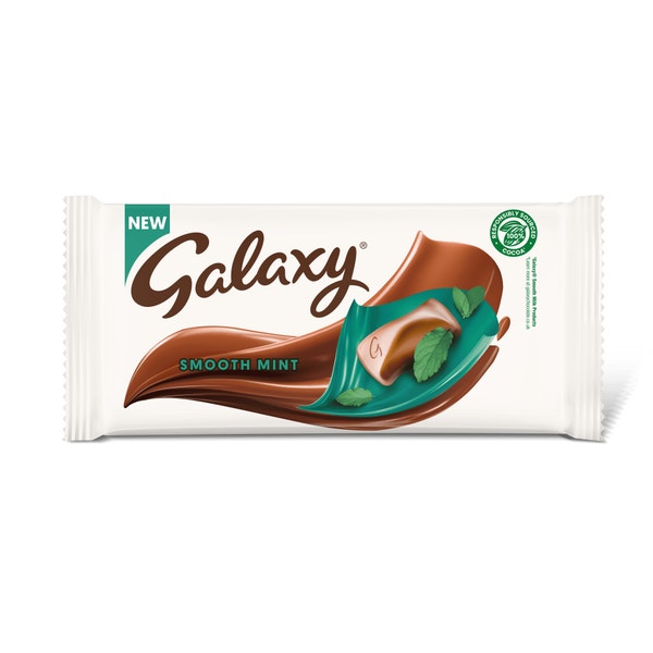 GALAXY Smooth Mint Chocolate Block Bar 110g
