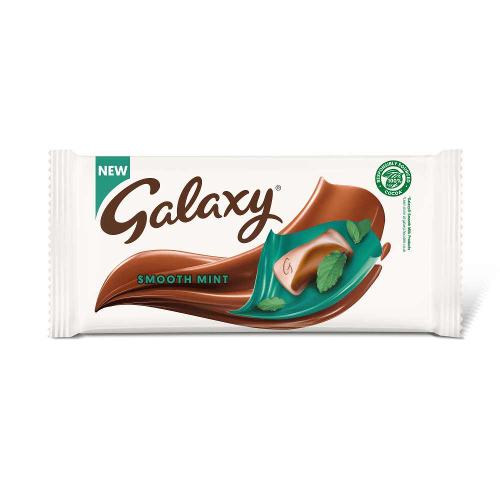 GALAXY Smooth Mint Chocolate Block Bar 110g Mars